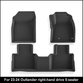 Covorașe auto din TPE pentru Outlander 23-24 (volan pe dreapta) - personalizabile, fără logo, marcă privată autorizată