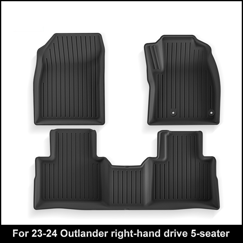 Covorașe auto din TPE pentru Outlander 23-24 (volan pe dreapta) - personalizabile, fără logo, marcă privată autorizată