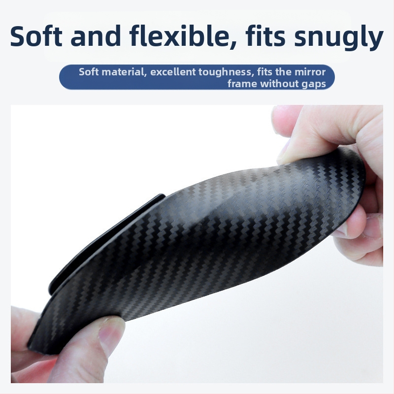 Univerzalni zaštitnik od kiše za stražnje ogledalo automobila s uzorkom karbonskih vlakana, PVC materijal, dvodijelni paket, Guangzhou porijeklo