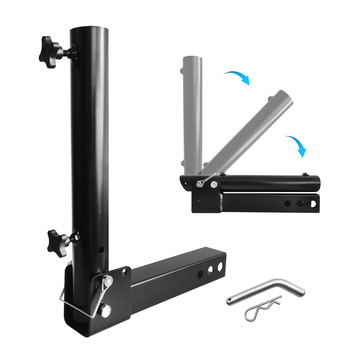 Montură pliabilă pentru steagul de pe spatele mașinii/remorcii — braț de montaj, conector de fixare, personalizare disponibilă