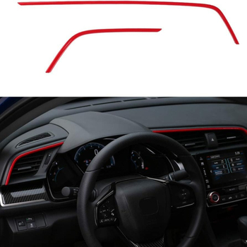 Dekorativni panel za izlaz zraka središnje konzole – izgled karbonskih vlakana, ABS, kompatibilan s Honda Civic 2016–2021, 10. generacija