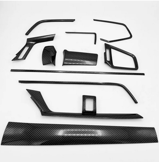 Dekorativni panel za izlaz zraka središnje konzole – izgled karbonskih vlakana, ABS, kompatibilan s Honda Civic 2016–2021, 10. generacija