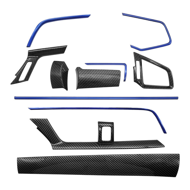 Dekorativni panel za izlaz zraka središnje konzole – izgled karbonskih vlakana, ABS, kompatibilan s Honda Civic 2016–2021, 10. generacija