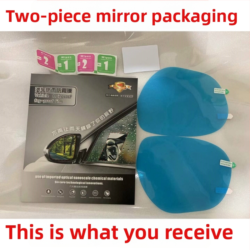 Membrána odolná dažďu pre spätné zrkadlo auta, PET materiál, 100% svetelná priepustnosť, model fd00, spracovanie na zákazku