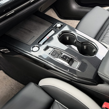 Стикер за интериора на автомобила за 2026 FAW Audi A5L – ABS материал, монтаж чрез лепило, покрива зоната на скоростния лост, таблото и централната конзола