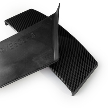 BMW E60 (2004–2011) 5-ös Sorozat Konzolfedél Védő Panel Dekoratív Matrica – Anyag ABS+PC, Felület: Water Transfer Printing, Modell HY-E60, Termékkód E60001