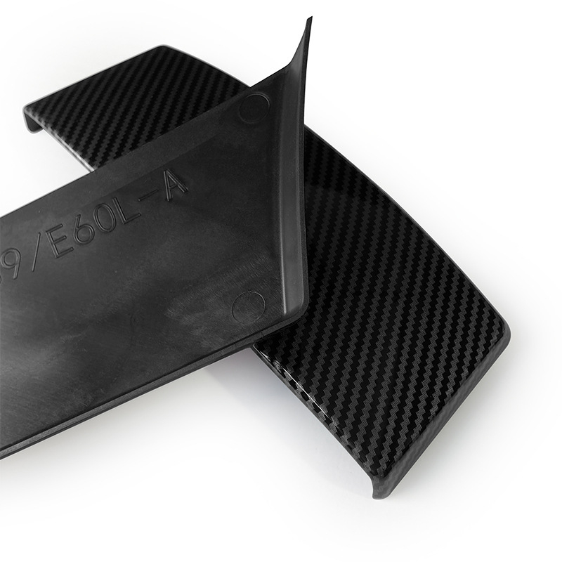 BMW E60 (2004–2011) 5-ös Sorozat Konzolfedél Védő Panel Dekoratív Matrica – Anyag ABS+PC, Felület: Water Transfer Printing, Modell HY-E60, Termékkód E60001