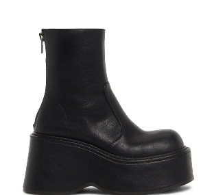 Pantofi Lolita cu platformă pentru cosplay — vârf ascuțit, partea superioară PU, platformă tip tort, toc foarte înalt (>8 cm)