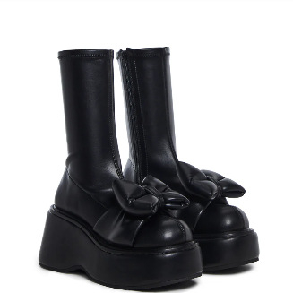 Pantofi Lolita cu platformă pentru cosplay — vârf ascuțit, partea superioară PU, platformă tip tort, toc foarte înalt (>8 cm)