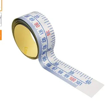 WINTAPE самозалепваща линейка, ширина 16 мм, диапазон измервания до 1500 мм, лепяща основа с наноматериал, опаковка 5000 бр./кутия