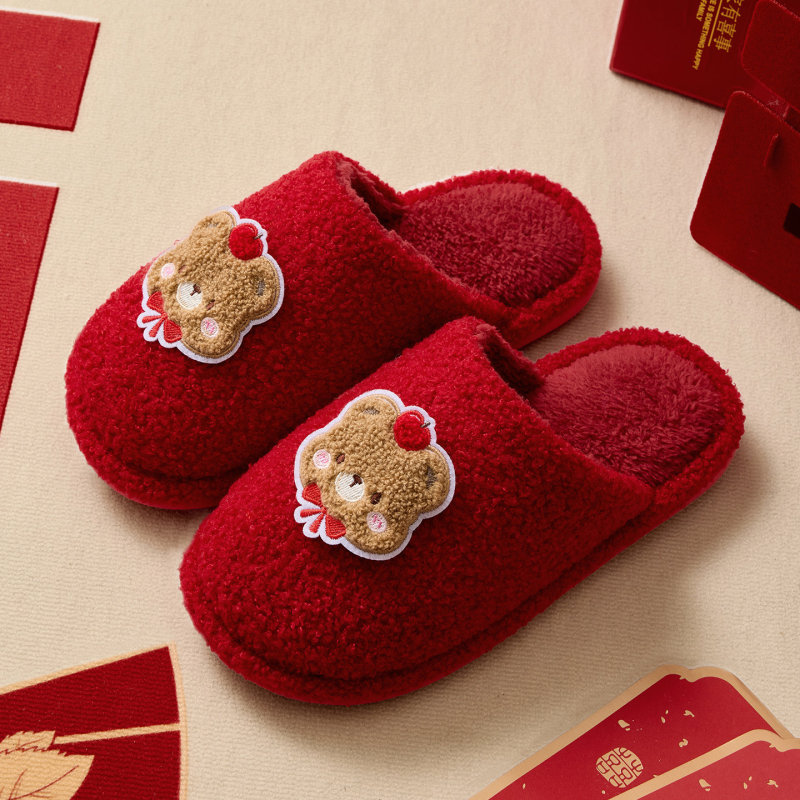 Papuče za kuću s denim gornjim dijelom, PVC đon, tople, Toe Cap dizajn