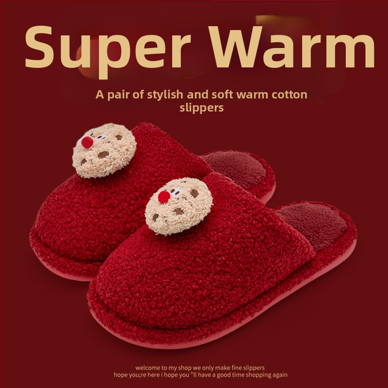 Domáce papuče s denimovým vrškom, PVC podrážkou, teplé, dizajn Toe Cap