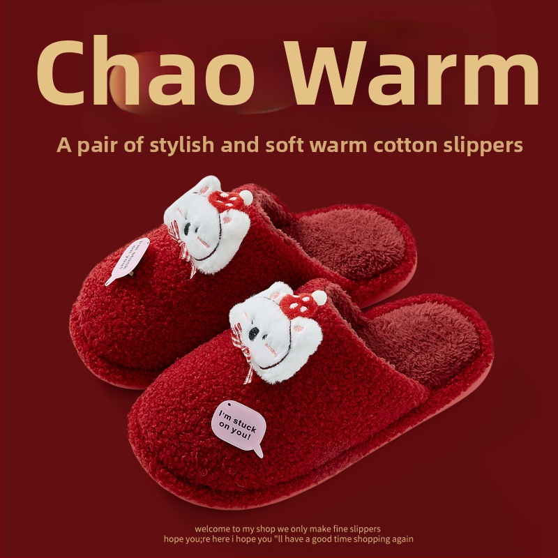 Domáce papuče s denimovým vrškom, PVC podrážkou, teplé, dizajn Toe Cap