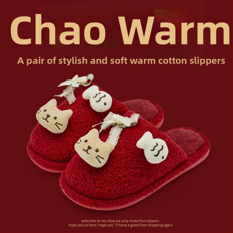 Domáce papuče s denimovým vrškom, PVC podrážkou, teplé, dizajn Toe Cap