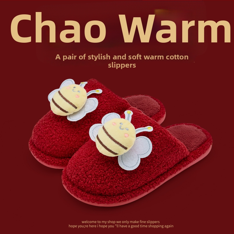 Domáce papuče s denimovým vrškom, PVC podrážkou, teplé, dizajn Toe Cap