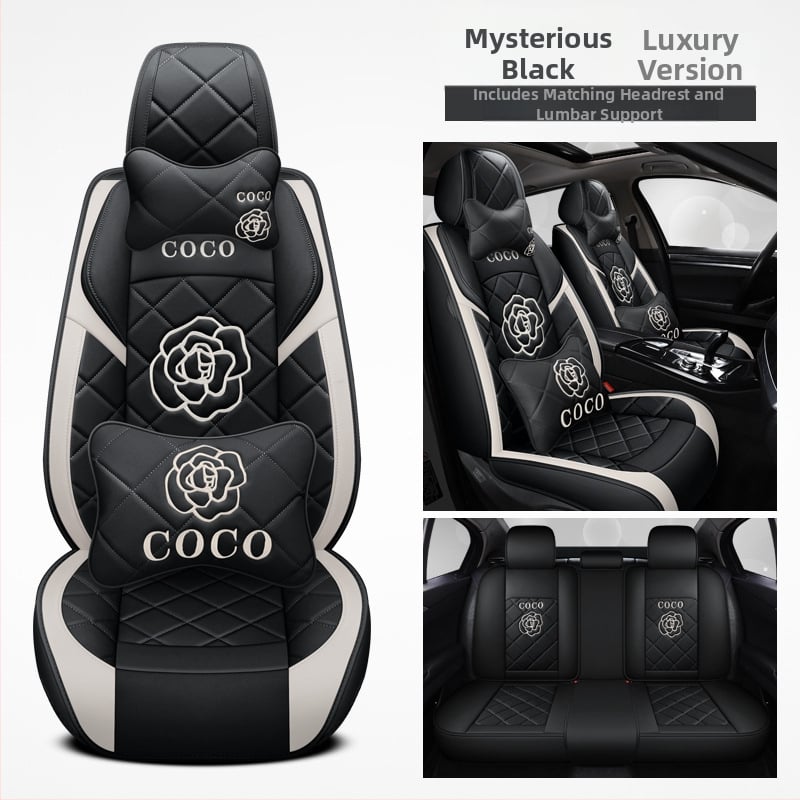 Κάλυμμα δερμάτινου καθίσματος αυτοκινήτου — πλήρης κάλυψη, καθολικό για τέσσερις εποχές, επένδυση από σφουγγάρι, μάρκα Sheng Hu