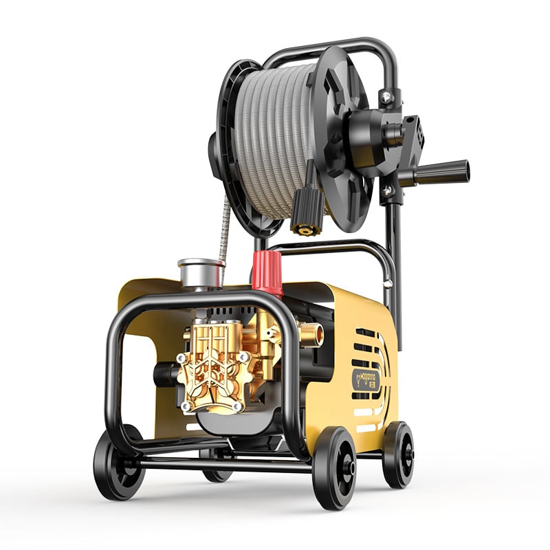 Mașină de spălat auto cu înaltă presiune pentru uz casnic, 220V, 1600W, furtun 10–25 m, greutate 5 kg, presiune 2.5–25 MPa