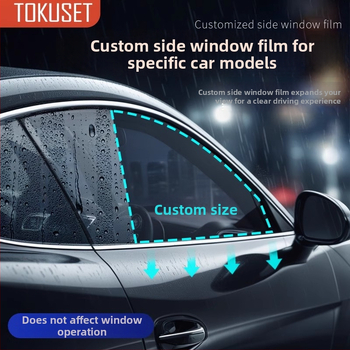 Film za retrovizor, zaštita od kiše i vode, za Audi modele (A4L/A6L/Q3/Q5/Q7/A1/A5/A7/A8/S3) — PET materijal, Luo Yun Teng brend, Potpuno prilagođena verzija