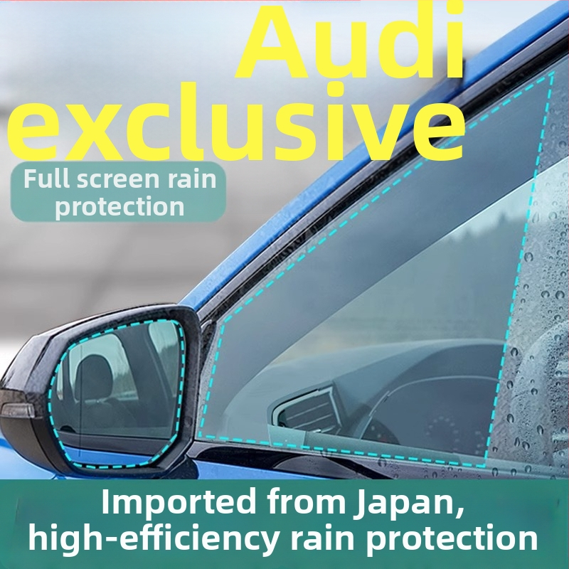 Film za retrovizor, zaštita od kiše i vode, za Audi modele (A4L/A6L/Q3/Q5/Q7/A1/A5/A7/A8/S3) — PET materijal, Luo Yun Teng brend, Potpuno prilagođena verzija