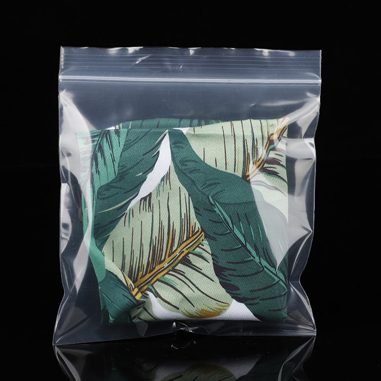 PE samouzavarujuća prozirna vrećica za pakiranje nakita i poklona, s klipom i lancem, ispisna, duljina zatvaranja 4–90 cm