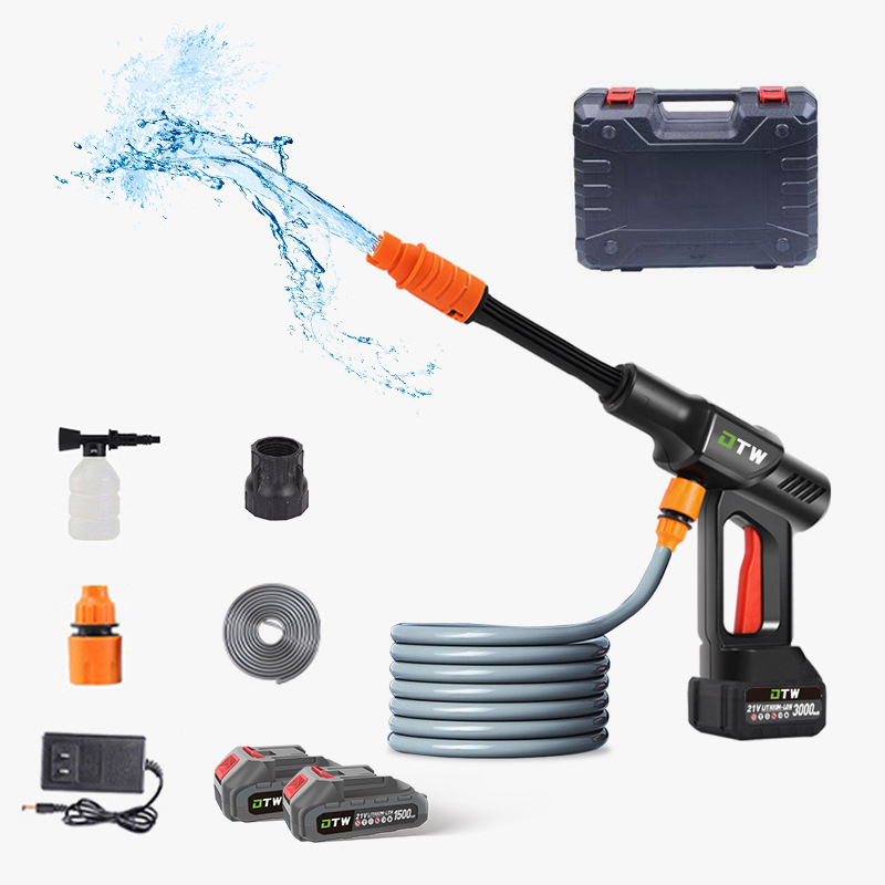 Automobilska myčka s litijskom baterijom, prijenosna bežična vodena pištolj, vanjsko čišćenje automobila, membranska pumpa, struja 10 A