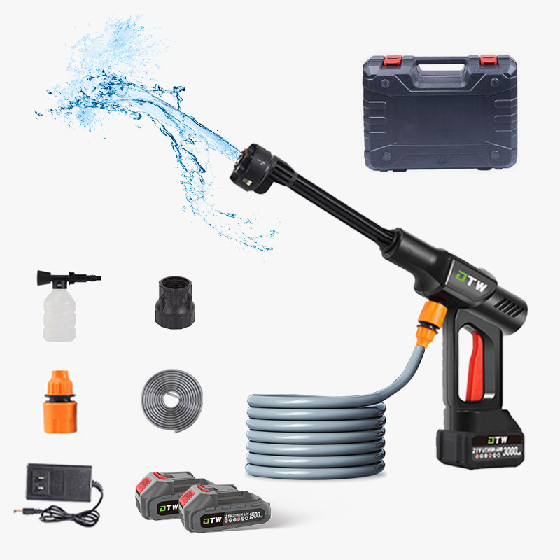 Automobilska myčka s litijskom baterijom, prijenosna bežična vodena pištolj, vanjsko čišćenje automobila, membranska pumpa, struja 10 A