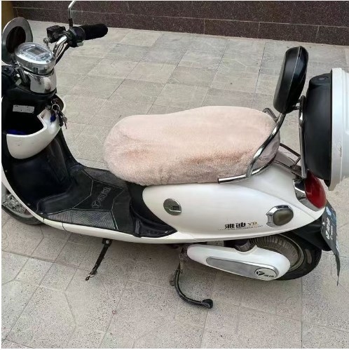 Husă pentru scaunul unui vehicul electric, căptușită cu fleece și umplutură de bumbac, cald pentru iarnă, marcă Friendly