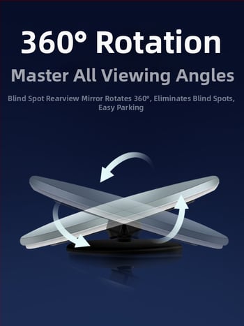 Set od 2 okrugla retrovizora, 360° rotacija, protiv magle, uključuje anti-magle sredstvo