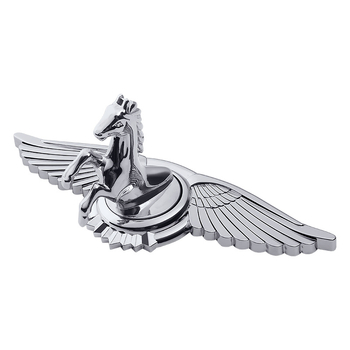 Emblem poklopca motora od cinkovog legura - 3D uspravni znak konja, samoljepljivi automobilni logo