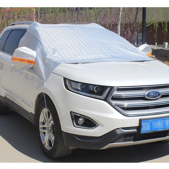 Polovična zaštita automobila od aluminijske legure – zaštita od sunca i snijega, univerzalni prednji dio, montaža ljepilom