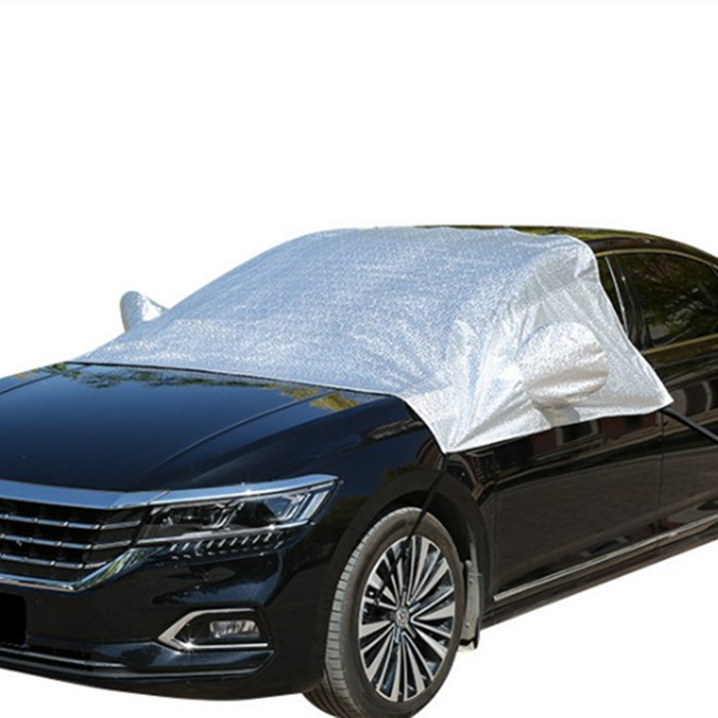 Polovična zaštita automobila od aluminijske legure – zaštita od sunca i snijega, univerzalni prednji dio, montaža ljepilom