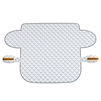 Покривало за предното стъкло на автомобила, алуминиево фолио, монтаж с щипки, универсално, слънцезащита и топлоизолация при снеговалеж