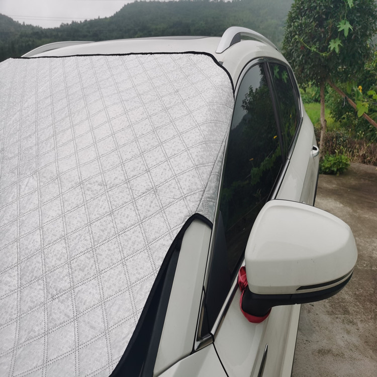 Zimsko zaštitno pokrivalo za prednje staklo automobila s logom - PVC, prilagodljivo, s ugrađenim montažnim sustavom, univerzalno