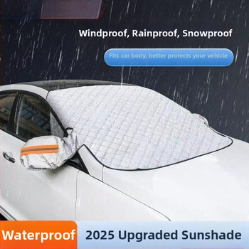 Pokrytie predného skla auta proti snehu z hliníkovej fólie, univerzálne použitie, prispôsobiteľné, značka Qingxiang