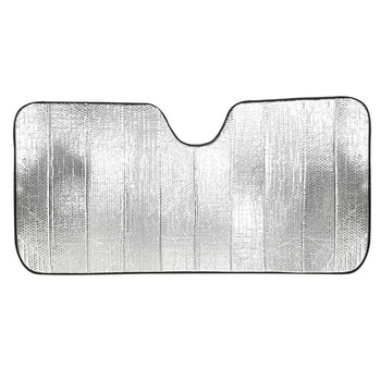 Prednja sjenila za automobil - aluminijska folija za toplinsku izolaciju, sklopiva, univerzalna kompatibilnost, mogućnost tiskanja logotipa