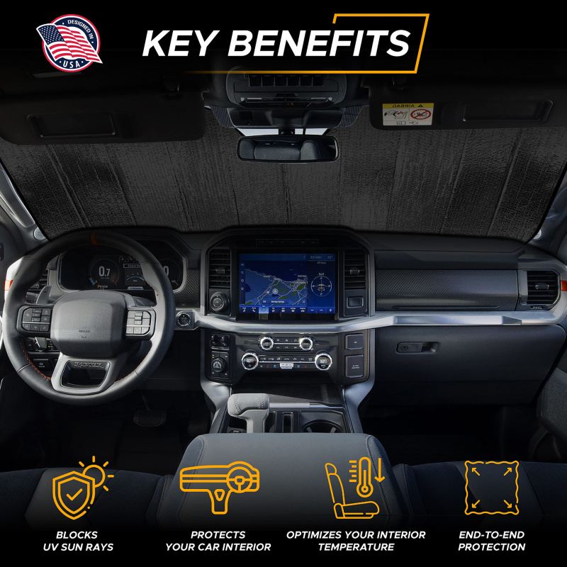 Prednja sjenila za automobil - aluminijska folija za toplinsku izolaciju, sklopiva, univerzalna kompatibilnost, mogućnost tiskanja logotipa