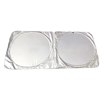 Automobilska sjenila za sunce s teleskopskim sklopom, aluminijska folija, srebrni premaz, toplinska izolacija, moguć tiskanje logotipa, univerzalno za sve modele