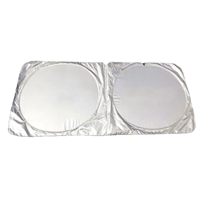 Automobilska sjenila za sunce s teleskopskim sklopom, aluminijska folija, srebrni premaz, toplinska izolacija, moguć tiskanje logotipa, univerzalno za sve modele