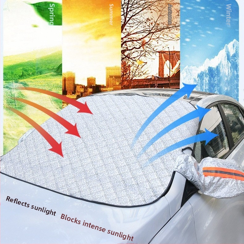 Xinyue snehový kryt na auto – hliníkové fólie, prispôsobiteľný, pre autá, SUV a nákladné vozidlá