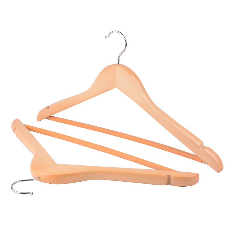 Drvena vješalica za odjeću, Stil Novi kineski stil, pogodna za odjeću, hlače i kravate, s mogućnošću prilagodbe, lansiranje proljeće 2022, kutija od 100 komada