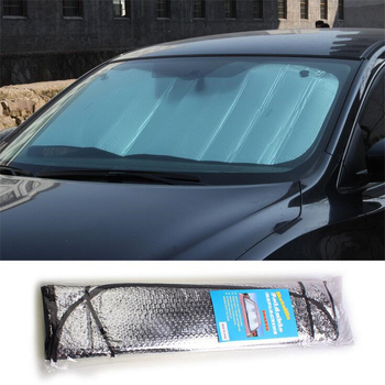 Automobilski sjenčanje sunca s aluminijskom folijom za prednje staklo, univerzalno prilagodljivo, težina 350 g, moguć tisk logotipa