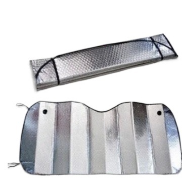 Automobilski sjenčanje sunca s aluminijskom folijom za prednje staklo, univerzalno prilagodljivo, težina 350 g, moguć tisk logotipa