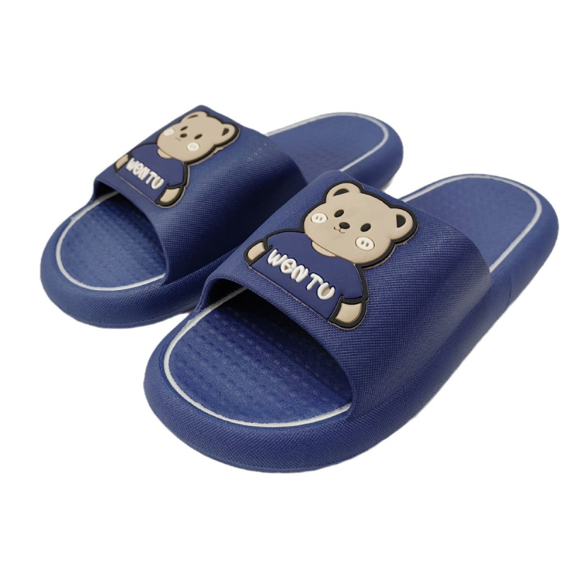 Wentu unisex kućne papuče - PVC gornji dio, PVC potplat, injekcijski oblikovan potplat, ravan potplat, za kućnu uporabu