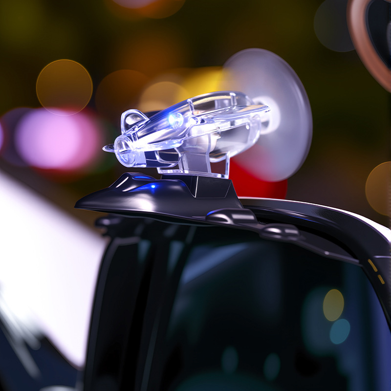 Вятърно задвижвана светеща защита за огледало за обратно виждане, отражателна дъждовна капачка за автомобил