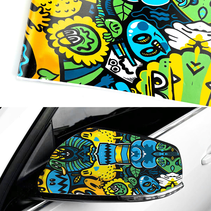 Lambert naljepnica za karoseriju – self-adhesive graffiti dekor za kapu motora i retrovizore, za automobile i motocikle