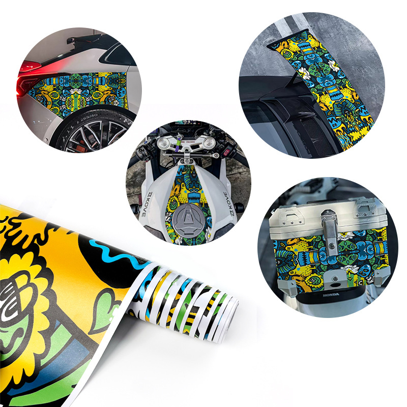 Lambert naljepnica za karoseriju – self-adhesive graffiti dekor za kapu motora i retrovizore, za automobile i motocikle