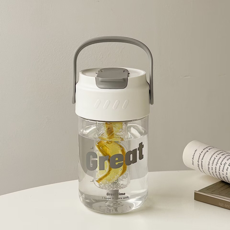 Termos čaša za čaj s odjelom čaja i vode, unutarnji spremnik 316SS, vanjski omotač 201SS, izolacija 6–12 sati, prijenosna uz slamku, poklon pakiranje