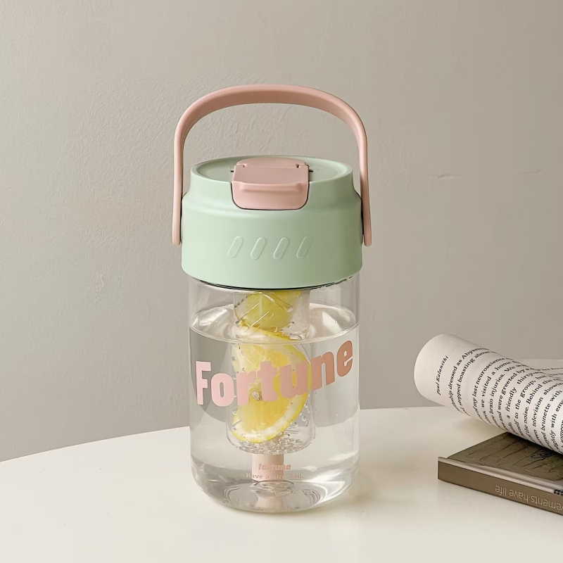 Termos čaša za čaj s odjelom čaja i vode, unutarnji spremnik 316SS, vanjski omotač 201SS, izolacija 6–12 sati, prijenosna uz slamku, poklon pakiranje