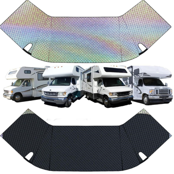 Prednje pokrivalo za snijeg od aluminijske folije s kariranim uzorkom, za Ford E-450 RV, C klasa