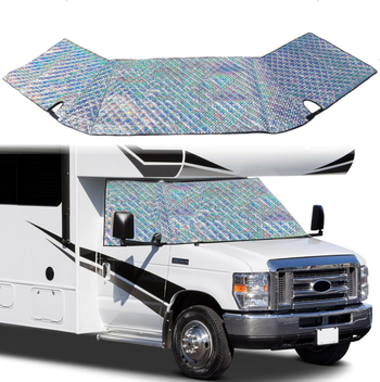 Prednje pokrivalo za snijeg od aluminijske folije s kariranim uzorkom, za Ford E-450 RV, C klasa